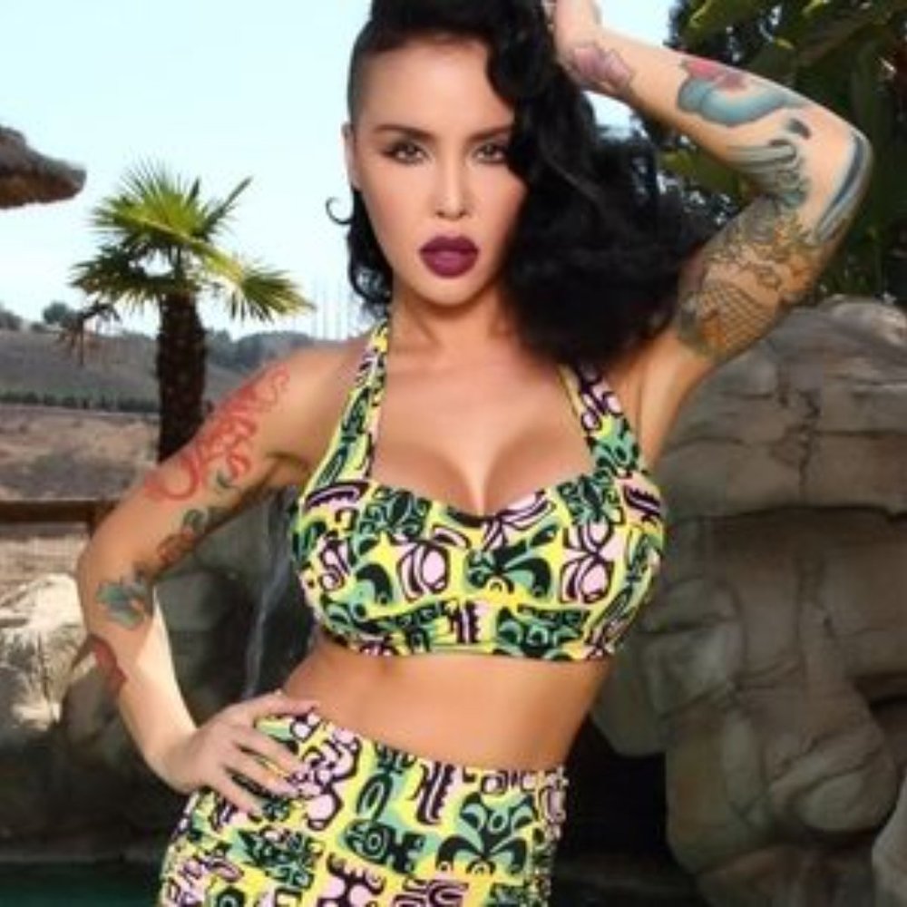 Pinup Couture Tiki Tiles Bikini Set